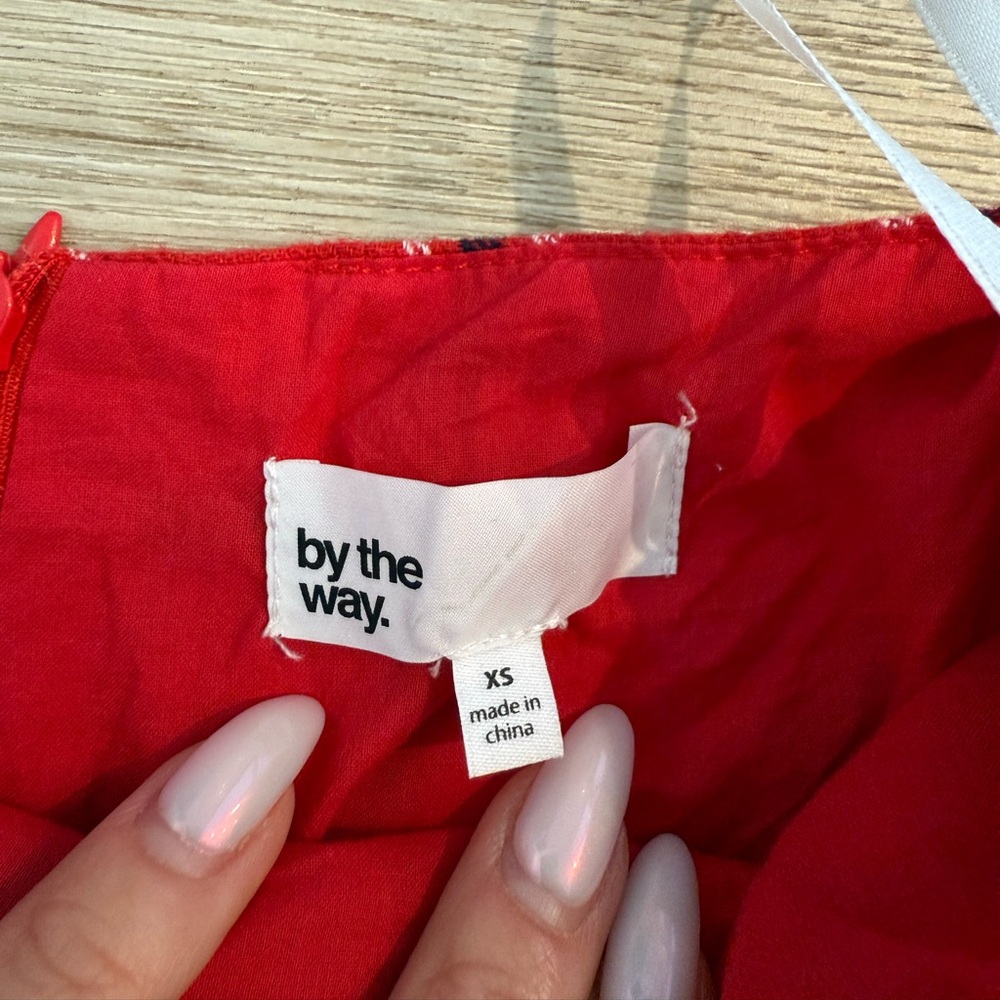 By the way flannel skirt